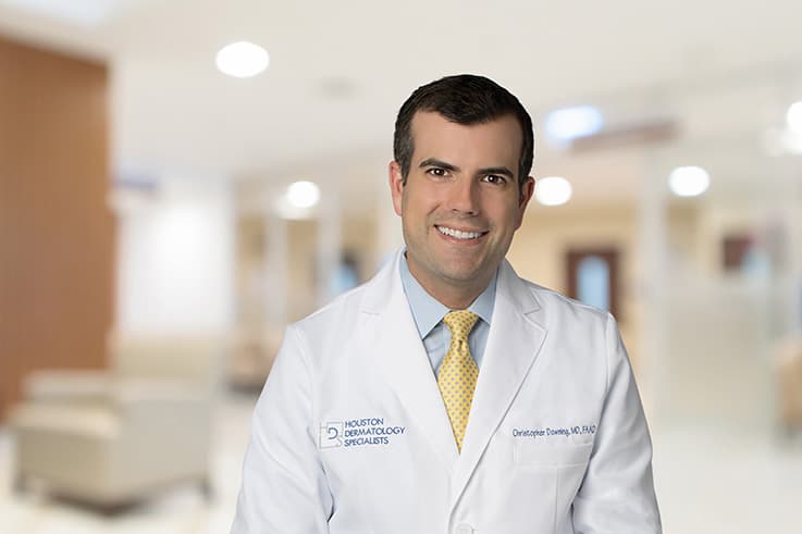 Dr. Christopher Downing, board certified dermatologist and Mohs Surgeon at Houston Dermatology Specialists