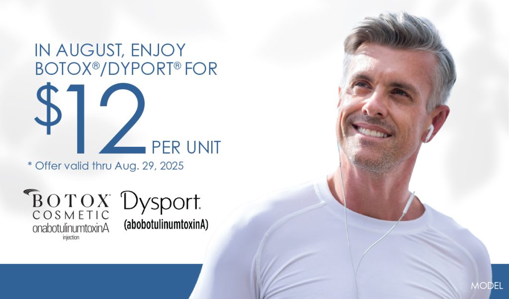 $12 per unit of Botox or Dysport. Offer valid through 8/31/25