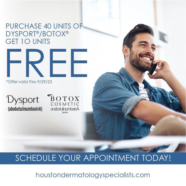 In honor of our one year anniversary, we are bringing out all the specials this month! If you’ve been wondering about Botox, fillers, SkinPen or laser treatments, now is the best time to take advantage of these specials packages. 

#houstondermatology #cypressdermatologist #houstondermatologist #cypressdermatology #cypresstx #houstontx