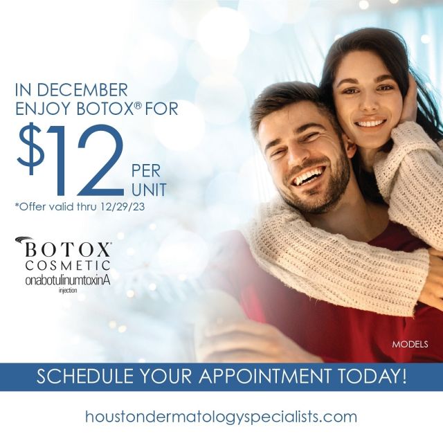 Now through the end of December enjoy Botox for $12 per unit, a 20% savings! Happy Holidays! ❄️ 🎁 🎄