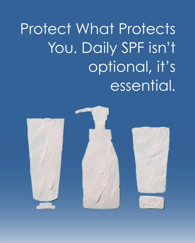 Your skin is your body’s largest organ and your first line of defense.

Daily SPF use is one of the most effective ways to reduce the risk of skin cancer and premature aging. Even on cloudy days or short errands, your skin needs protection.

Need help picking the right sunscreen? Ask our team.

#medicalskincare #derm #skincare #moisturizing #beautyproducts #skincaretips #selfcare
