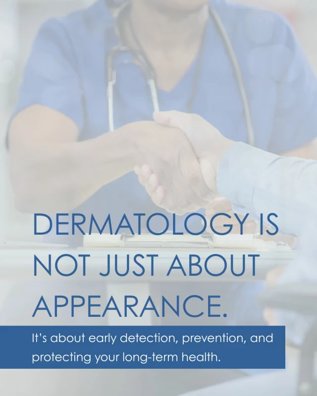 Healthy skin is more than skin deep.

Routine dermatology visits help detect and treat concerns like skin cancer, eczema, and acne before they become more serious.

We are here to support your skin’s health at every age and stage.

#dermatology #preventativemedicine #health #medicalskincare #derm #skincare