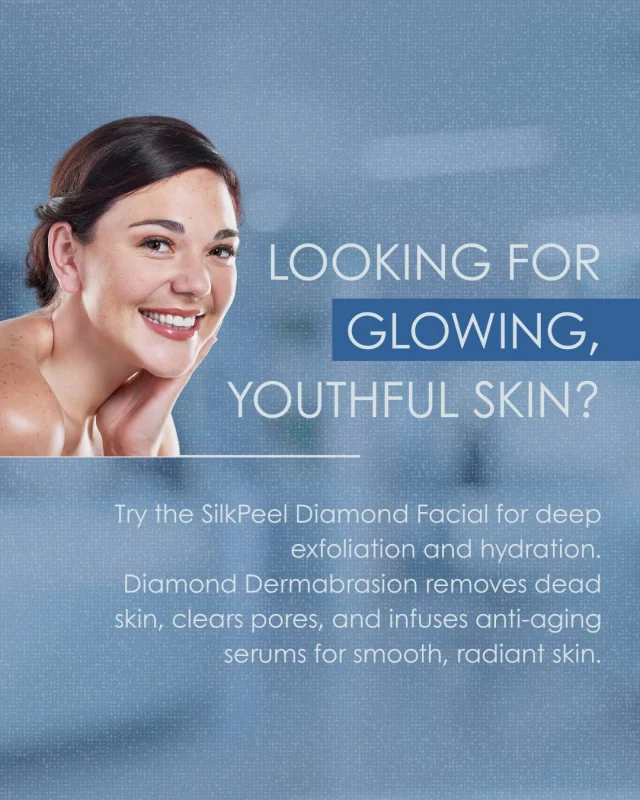 The SilkPeel Diamond Facial combines advanced dermabrasion with the infusion of specialized anti-aging serums to give you a glowing, youthful complexion. This non-invasive treatment works by exfoliating the skin with diamond tips, removing dead skin cells, and clearing clogged pores, all while nourishing the skin with hydrating and anti-aging ingredients.

During the treatment, gentle suction removes the dead skin cells and impurities, while serums are infused into the skin to hydrate, smooth, and reduce fine lines. With continued treatments, your skin’s texture and tone will improve, giving you clearer, smoother, and younger-looking skin after every session.

🌟 Book your SilkPeel Diamond Facial today: link in bio.

#houstondermatologyspecialists #silkpeeldiamondfacial #skincare #facialtreatment #antiagingskincare #youthfulskin #radiantskin #dermabrasion #skincareeducation #healthyglow