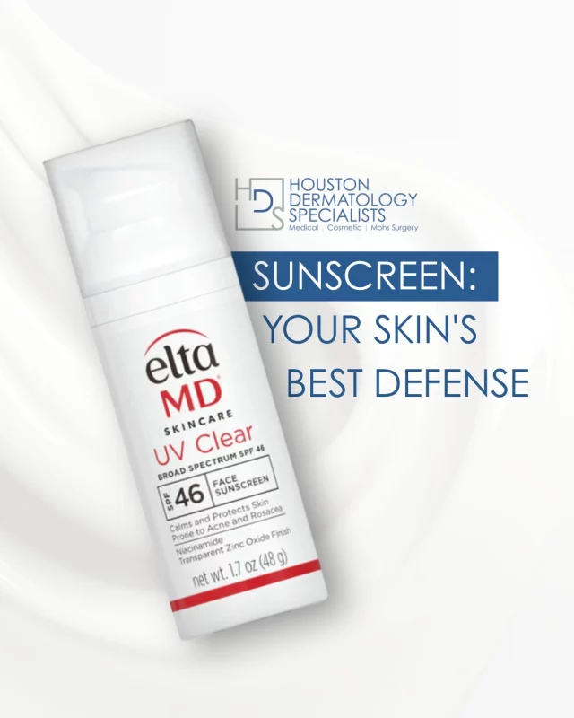 Protect your skin from harmful UV rays with daily sunscreen use, no matter the season! 🌞 Whether it's sunny or cloudy, UV rays can still cause long-term damage to your skin, leading to premature aging, dark spots, and an increased risk of skin cancer.
At Houston Dermatology Specialists, we recommend choosing a broad-spectrum sunscreen with SPF 30 or higher. Apply it generously every morning, and reapply during the day if you’re spending time outdoors. It's a simple habit that can make a world of difference in your skin’s health! 🌿
Stay safe in the sun and keep your skin healthy and glowing!
🌟 Book a skin consultation today: link in bio.

#houstondermatologyspecialists #sunscreen #spf30plus #skincarehabits #sunprotection #healthyskin #skincancerprevention #antiaging #skincareessential #stayprotected