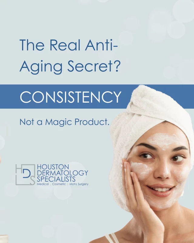 When it comes to aging well, there’s no miracle cream or overnight fix. The real transformation comes from the small things you do every single day.

Consistent sunscreen.
Consistent moisturizer.
Consistent, gentle exfoliation.
Consistent professional check-ins.

These habits build healthier skin the same way daily exercise builds a stronger body: slow, steady, undeniable results.

At Houston Dermatology Specialists, we help you create a routine that actually works, pairing daily habits with expert treatments like lasers, microneedling, and injectables for long-term skin rejuvenation.

Ready to stay consistent with the right plan?
✨ Book your consultation: www.houstondermatologyspecialists.com or link in bio!

#houstondermatologyspecialists #antiagingtips #skincareconsistency #healthyskinhabits #dermatologyadvice #agelessskin #skincareeducation #longtermresults #skinwellness #glowwithconfidence
