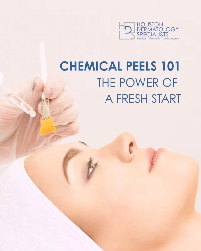 Chemical peels are one of the most effective ways to refresh your complexion, safely and professionally.

Here’s what they can improve:
✔️ Sun damage
✔️ Dark spots + hyperpigmentation
✔️ Uneven texture
✔️ Mild acne + clogged pores
✔️ Early fine lines

At Houston Dermatology Specialists, our board-certified dermatologists customize each peel based on your skin type, skin tone, and concerns, ensuring safe, predictable, radiant results.

Whether you’re looking for a light boost or a deeper transformation, we’ll help you choose the right peel for your goals.

✨ Ready for brighter, smoother skin?
Book your consultation: www.houstondermatologyspecialists.com or link in bio!

#houstondermatologyspecialists #chemicalpeels #skincareeducation #brightenerskin #healthyskinstartsnow #dermatologyexperts #hyperpigmentationtreatment #skinresurfacing #medicalaesthetics #glowwithconfidence